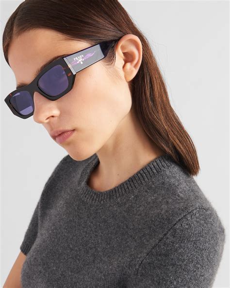 prada spr 100 zxa3m1|Blue Lenses Prada Runway Sunglasses .